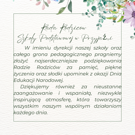 Rada Rodziców - podziękowania.